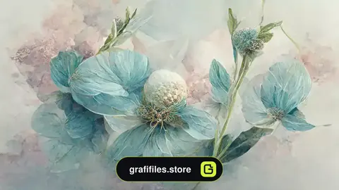 تصویر استوک دسته گل آبی beautiful blue flower