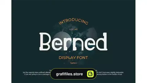فونت انگلیسی Berned Font