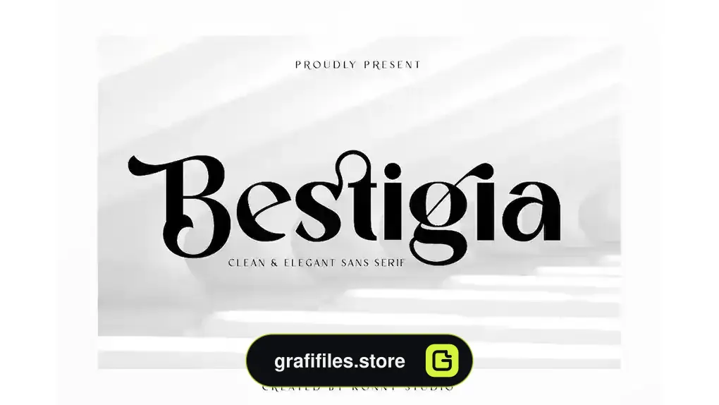 فونت انگلیسی Bestigia - Elegant Sans Serif