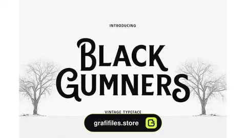 فونت انگلیسی Black Gumners Vintage Fonts