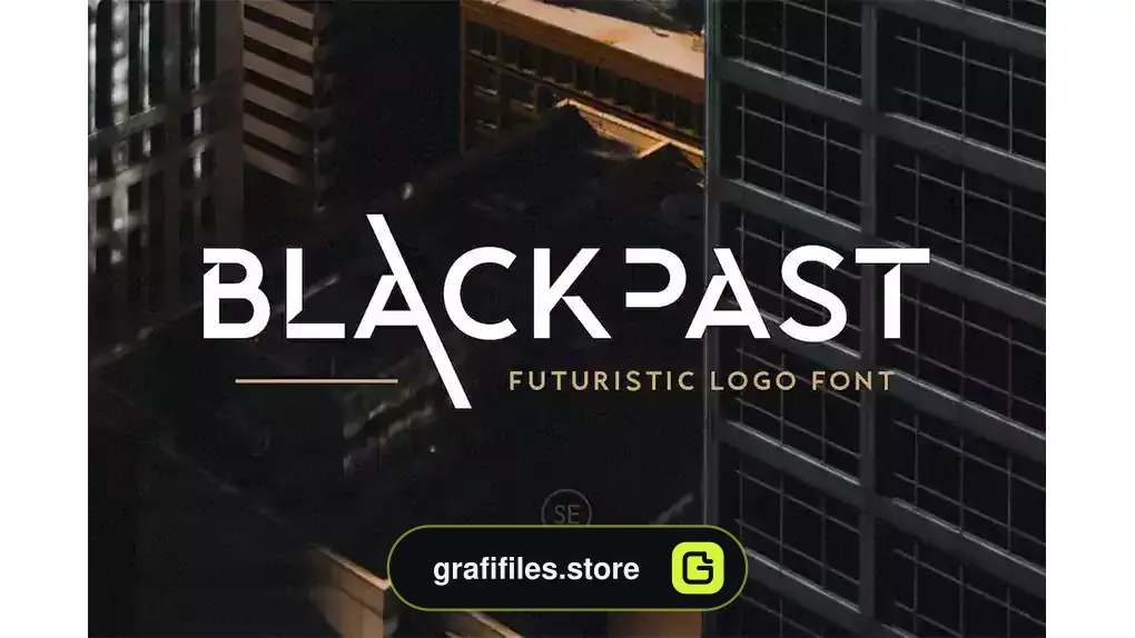 فونت انگلیسی Blackpast - Futuristic Logo Font