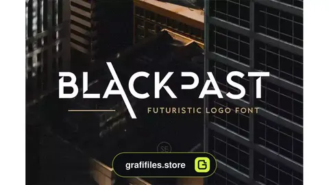 فونت انگلیسی Blackpast - Futuristic Logo Font