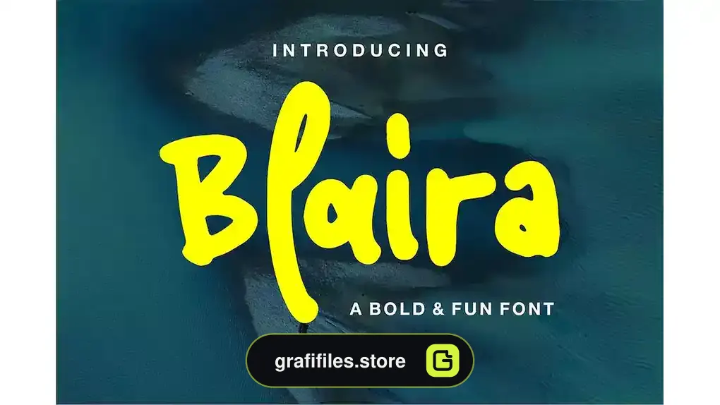 فونت انگلیسی Blaira | A Bold & Fun Font