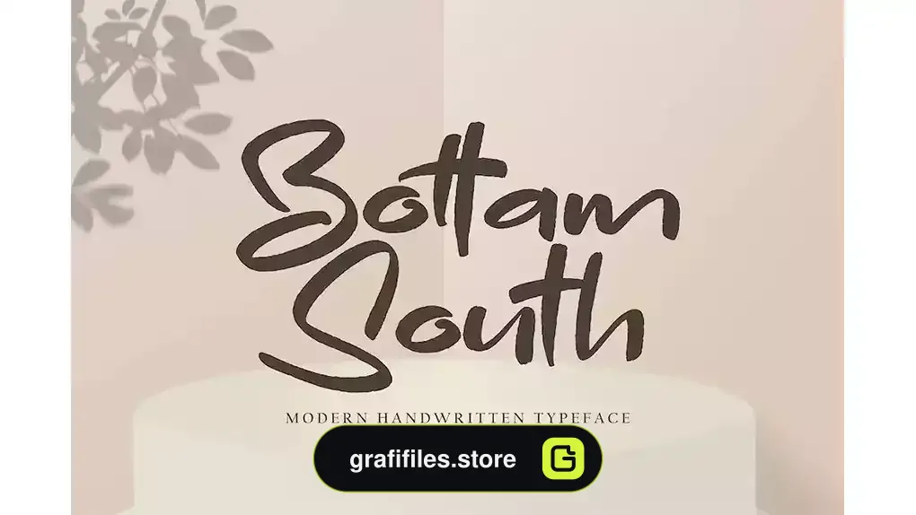 فونت انگلیسی Bottam South