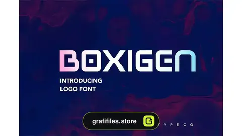 فونت انگلیسی BOXIGEN - Tech Font