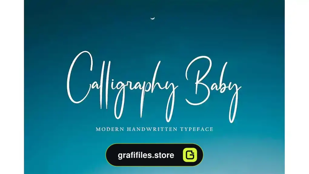 فونت انگلیسی Calligraphy Baby
