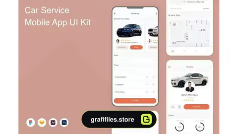 رابط کاربری اپلیکیشن خدمات اتومبیل