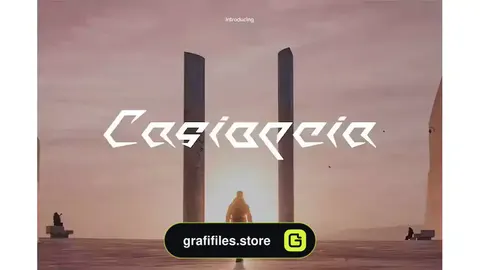 فونت انگلیسی Casiopeia Font YR