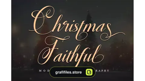 فونت انگلیسی Christmas Faithful