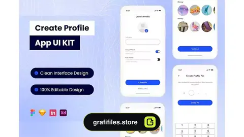 رابط کاربری اپلیکیشن موبایل ساخت پروفایل