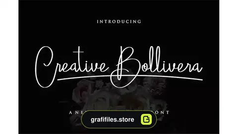 فونت انگلیسی دست نویس Creative Bollivera Fonts