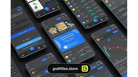رابط کاربری اپلیکیشن رمز ارز Crypto Black