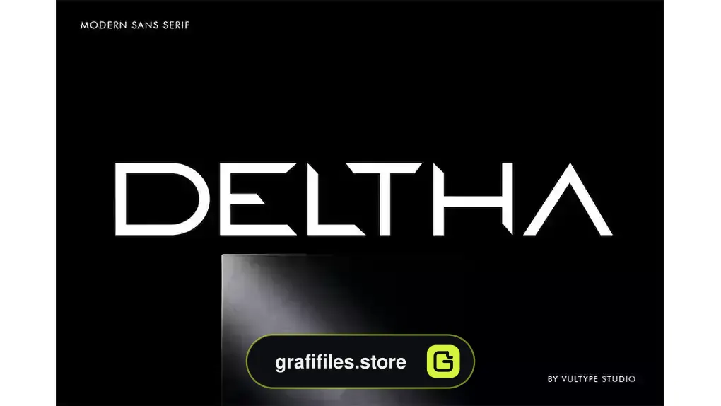 فونت انگلیسی Deltha - Modern Font