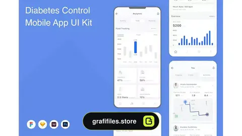 رابط کاربری اپلیکیشن کنترل دیابت