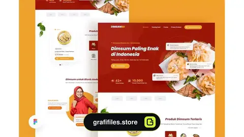 لندینگ پیج رستوران Dimsamsu - Landing Page