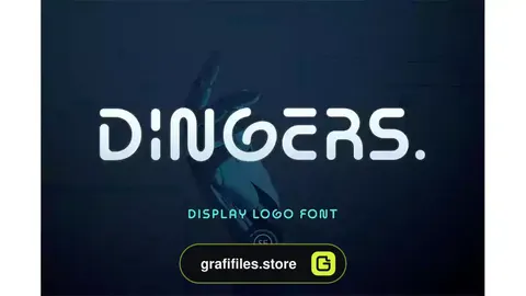 فونت انگلیسی Dingers - Display Logo Font