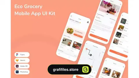 رابط کاربری اپلیکیشن فروشگاه مواد غذایی ارگانیک