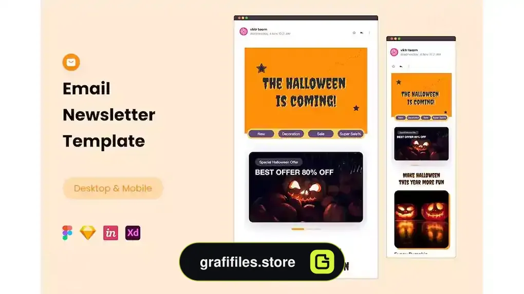 قالب خبرنامه ایمیل Email Newsletter Template 4