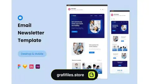 دانلود قالب خبرنامه ایمیل Email Newsletter Template 2