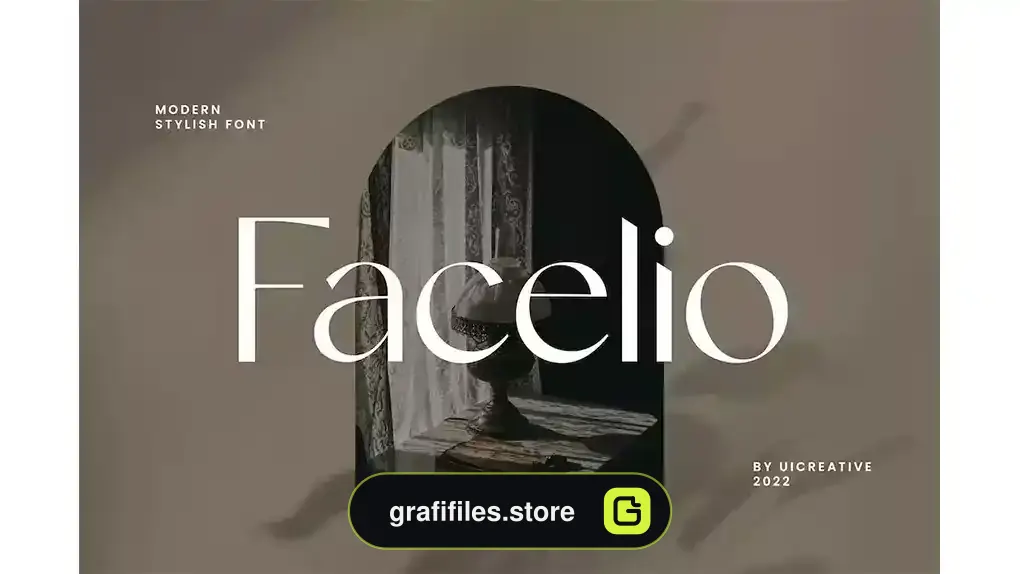 فونت انگلیسی Facelio Modern Stylish Sans Serif Font