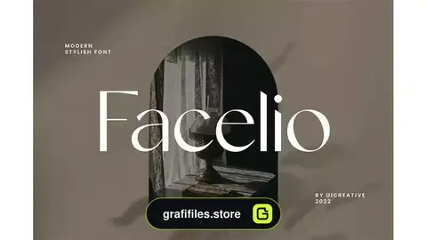 فونت انگلیسی Facelio Modern Stylish Sans Serif Font