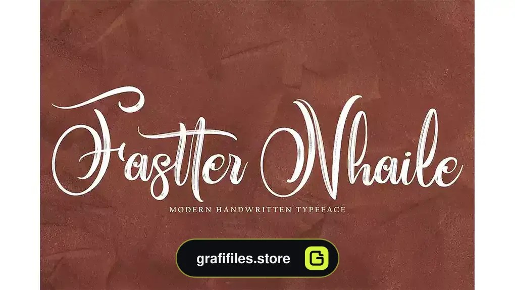 فونت انگلیسی Fastter Nhaile