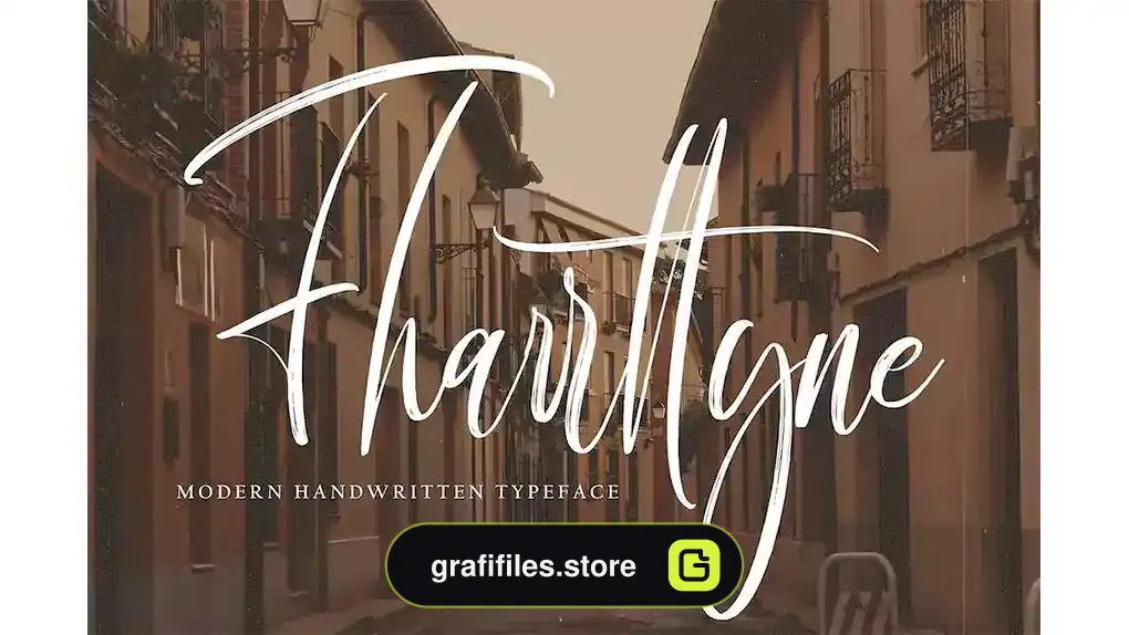 فونت انگلیسی Fharrttyne