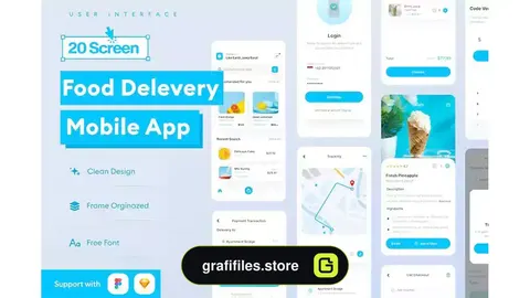 رابط کاربری اپلیکیشن تحویل غذا