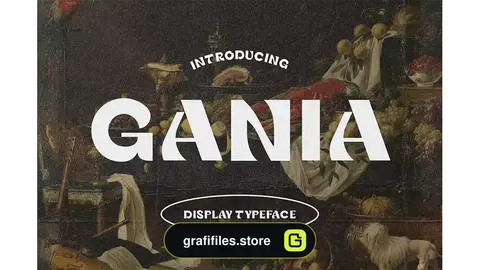 فونت انگلیسی Gania Display Typeface