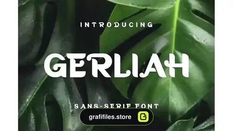 فونت انگلیسی Gerliah Font