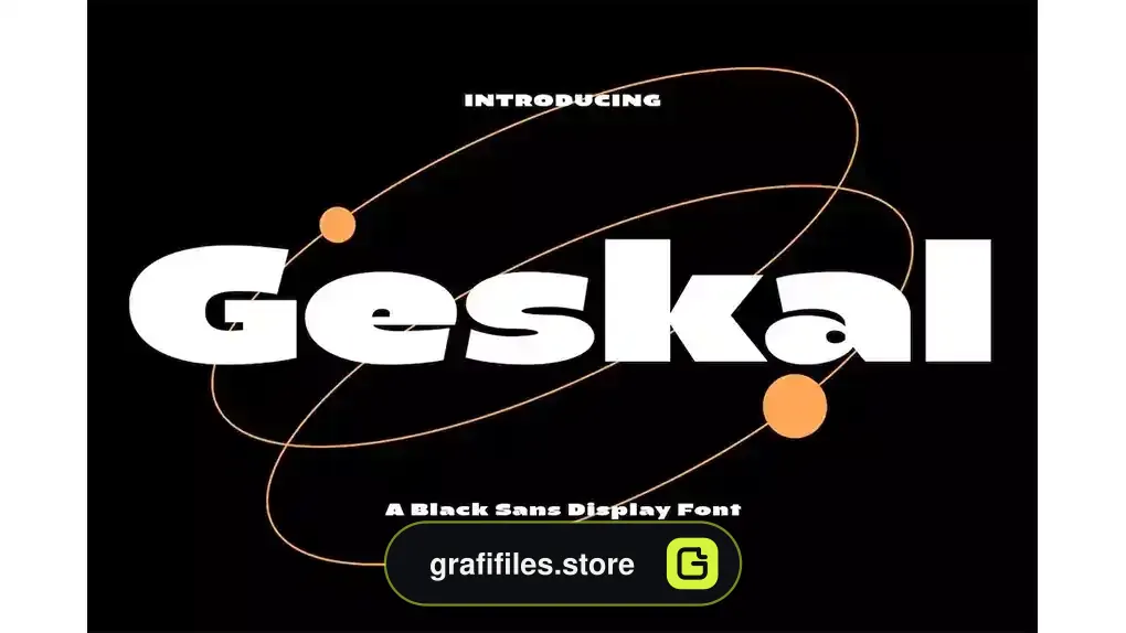 فونت انگلیسی Geskal Black Sans Serif Display Font