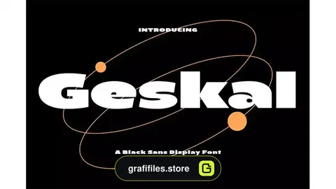فونت انگلیسی Geskal Black Sans Serif Display Font