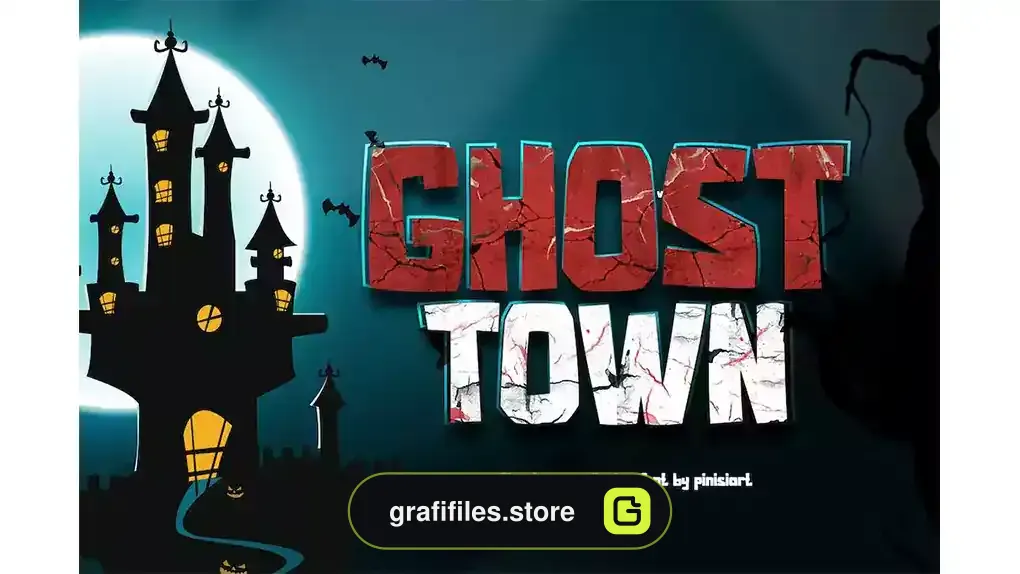 فونت انگلیسی گیمینگ Ghost Town - Game Display Font
