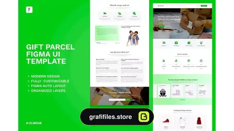 رابط کاربری Gift Parcel Figma UI Template