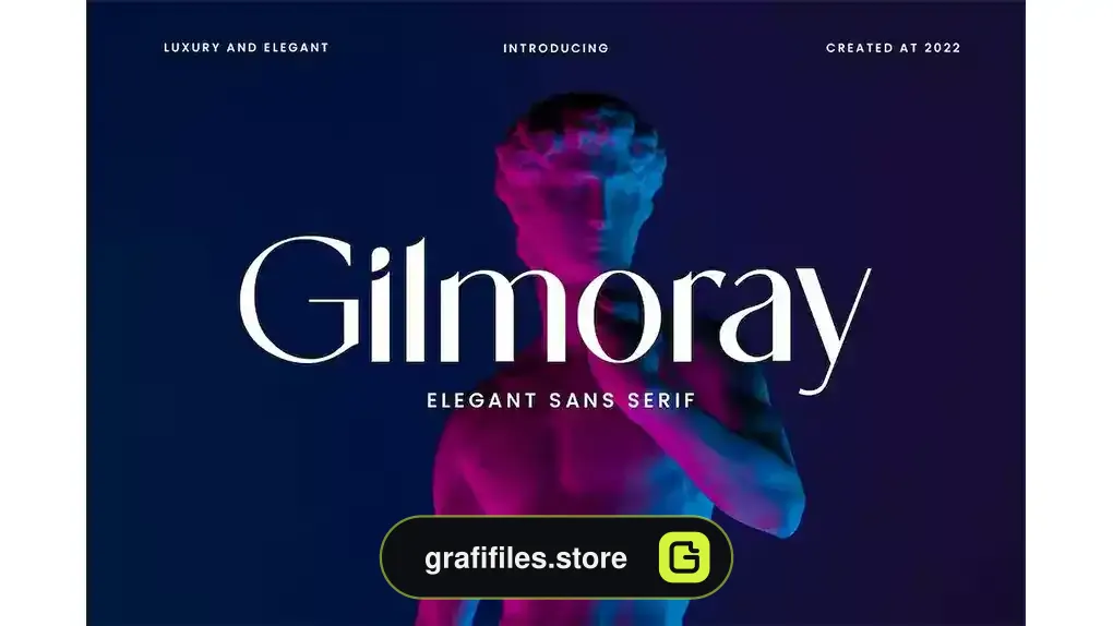 فونت انگلیسی Gilmoray Elegant Sans Serif Font