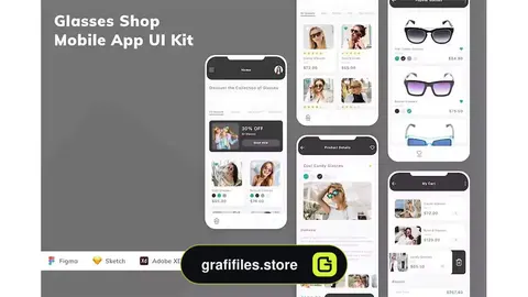 رابط کاربری اپلیکیشن فروشگاه عینک