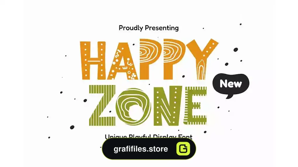 فونت انگلیسی Happy Zone - Cool Fun Fonts