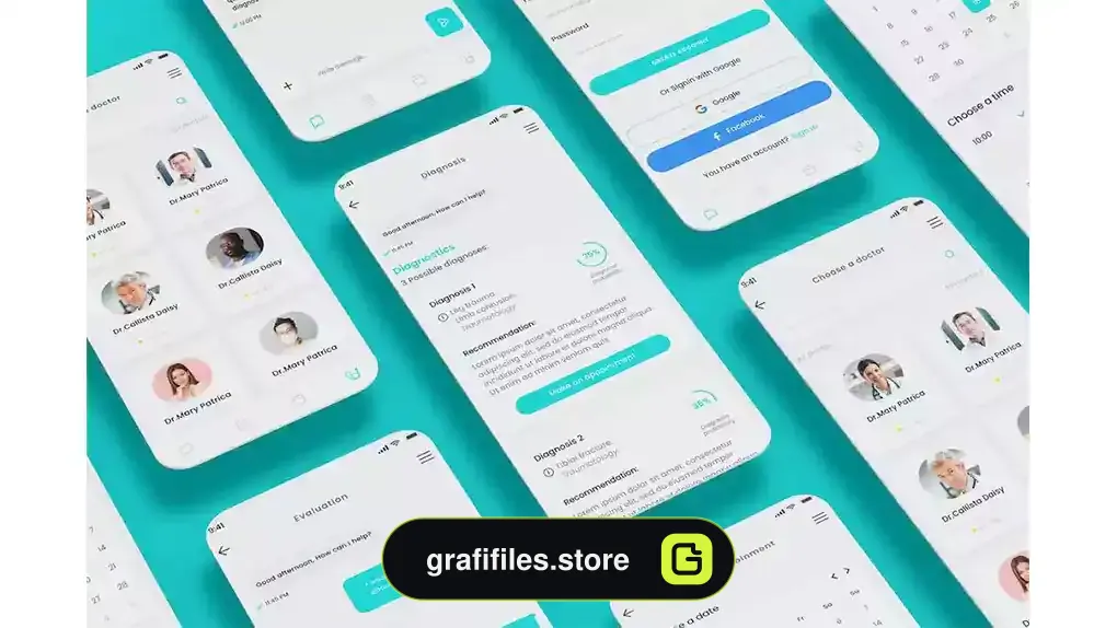 رابط کاربری اپلیکیشن مراقبت های بهداشتی و تشخیص پزشکی