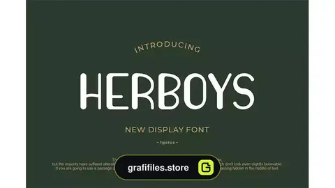 فونت انگلیسی HERBOYS Font