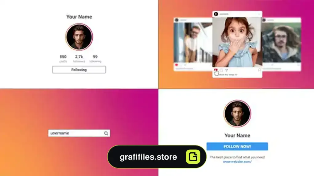 پروژه افترافکت تیزر تبلیغاتی اینستاگرام Instagram Promotion