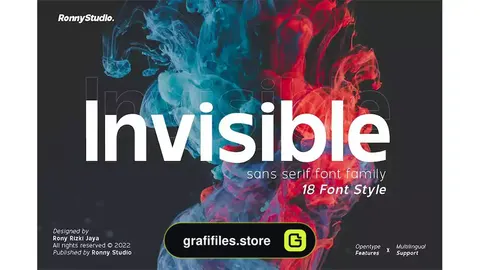 فونت انگلیسی Invisible - Sans Serif Font Family
