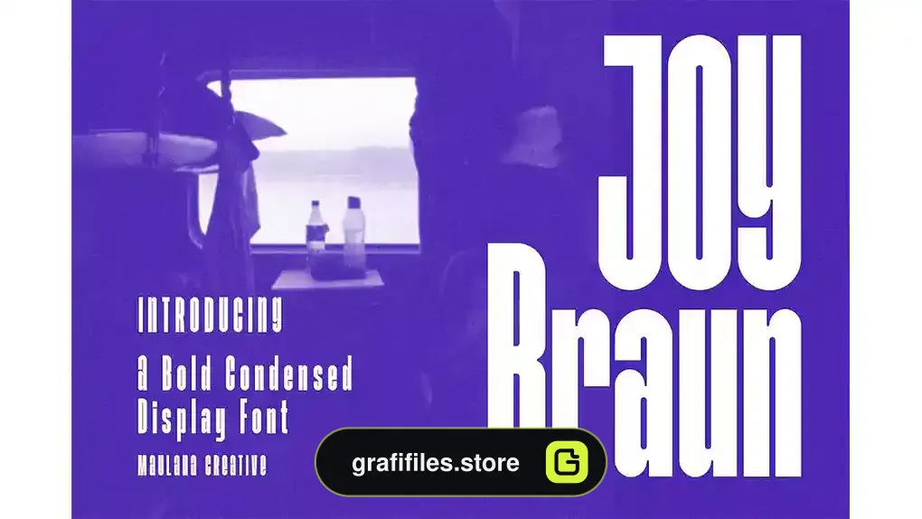 فونت انگلیسی Joy Braun Sans Serif Display Font