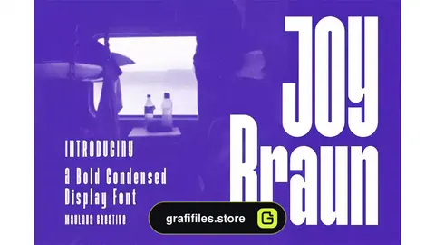 فونت انگلیسی Joy Braun Sans Serif Display Font