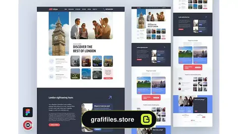لندینگ پیج سفر Ken - Travel Landing Page Design