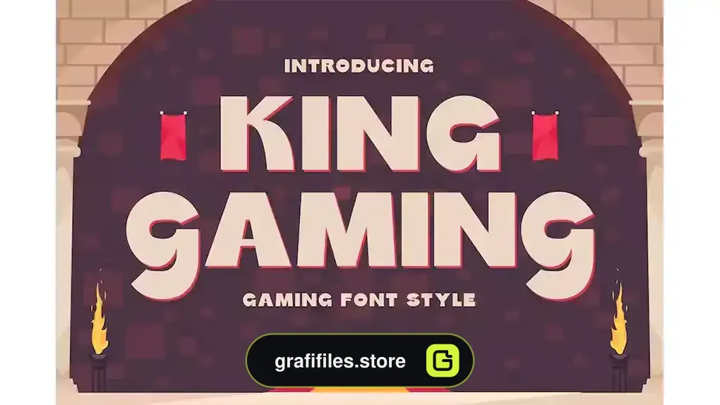 فونت انگلیسی King Gaming - Gaming Font Style