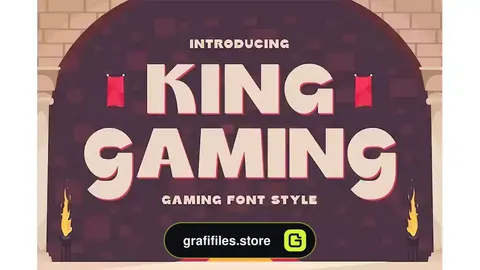 فونت انگلیسی King Gaming - Gaming Font Style