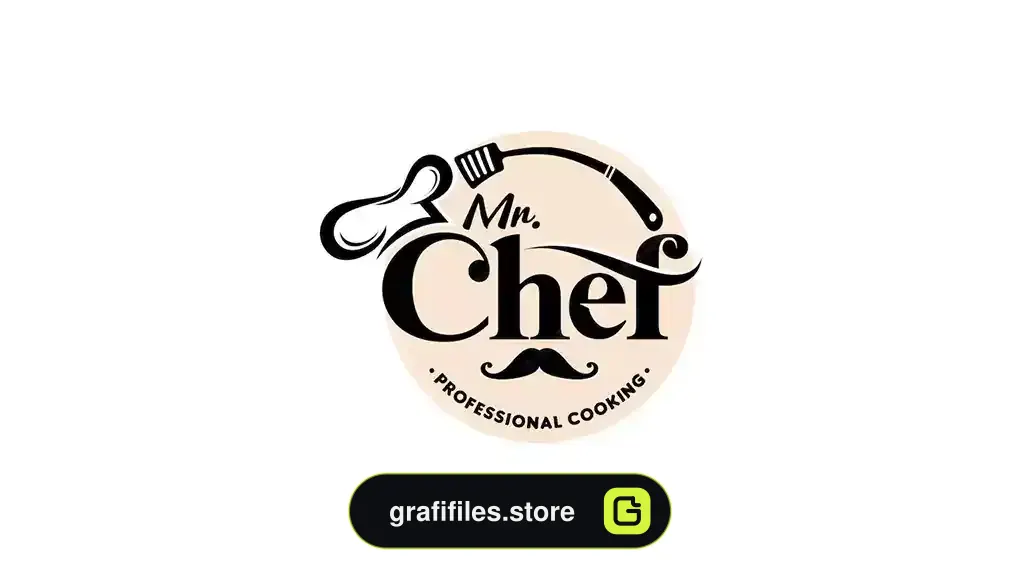 وکتور لوگو سرآشپز آشپزخانه Kitchen chef logo template
