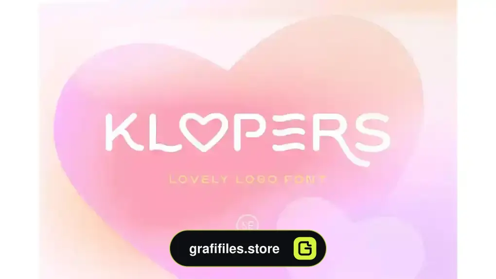 فونت انگلیسی Klopers - Lovely Logo Font