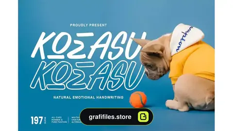 فونت انگلیسی KOEASU - Misuh Display Font