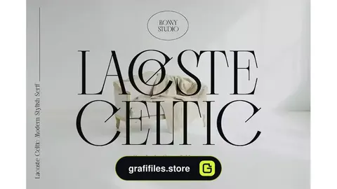 فونت انگلیسی Lacoste Celtic - A Stylish Serif
